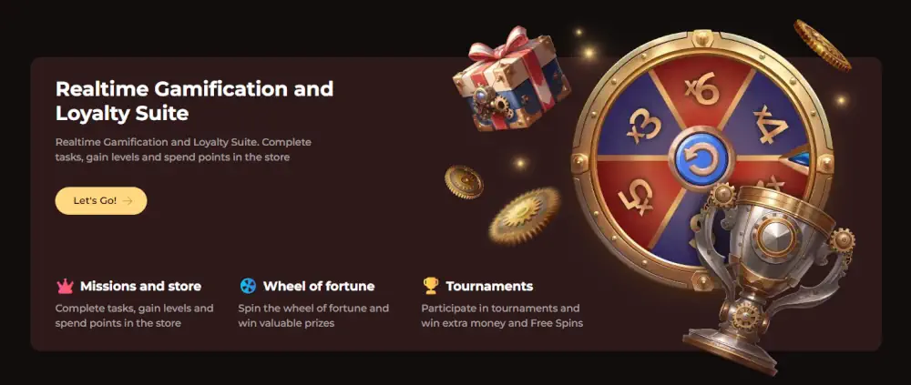 Suite di gamificazione in tempo reale Vinci Spin con ruota della fortuna e premi fedeltĂ